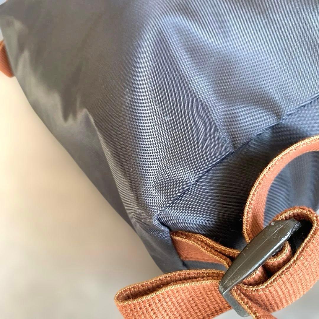 【美品】LONGCHAMP リュック 黒　ブラウン ル・プリアージュ