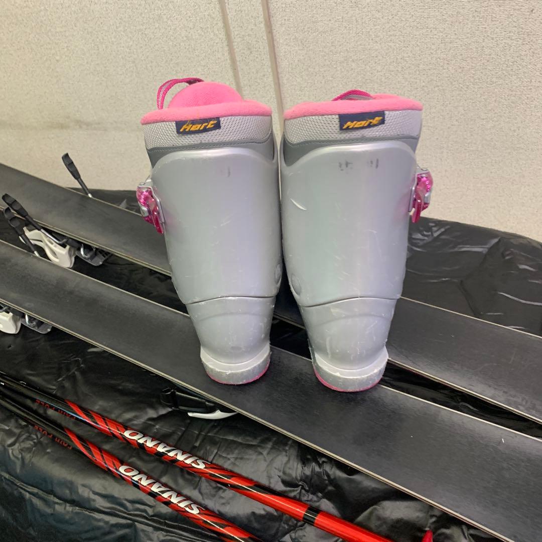 k2スキー板 ブーツ 、ストック付き