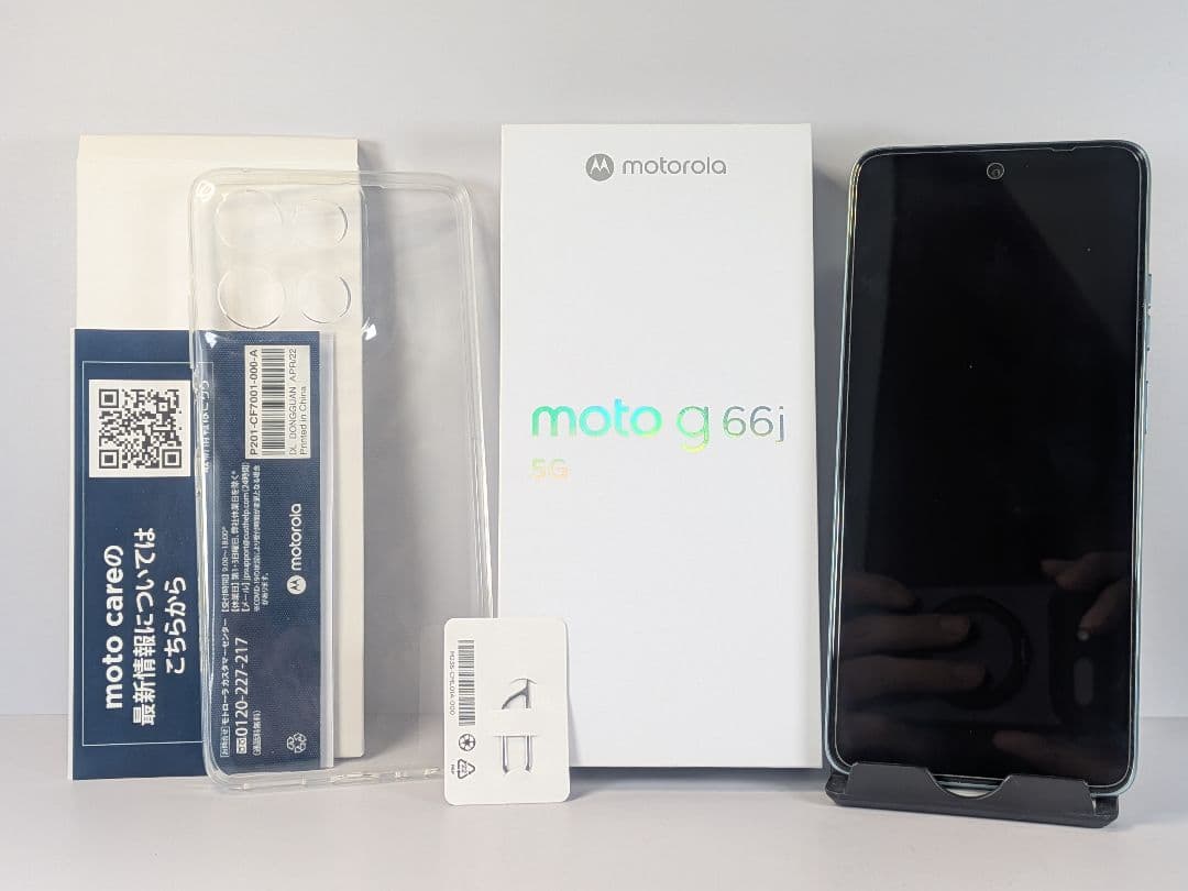 simフリー motorola moto g66j 5G グレーミスト