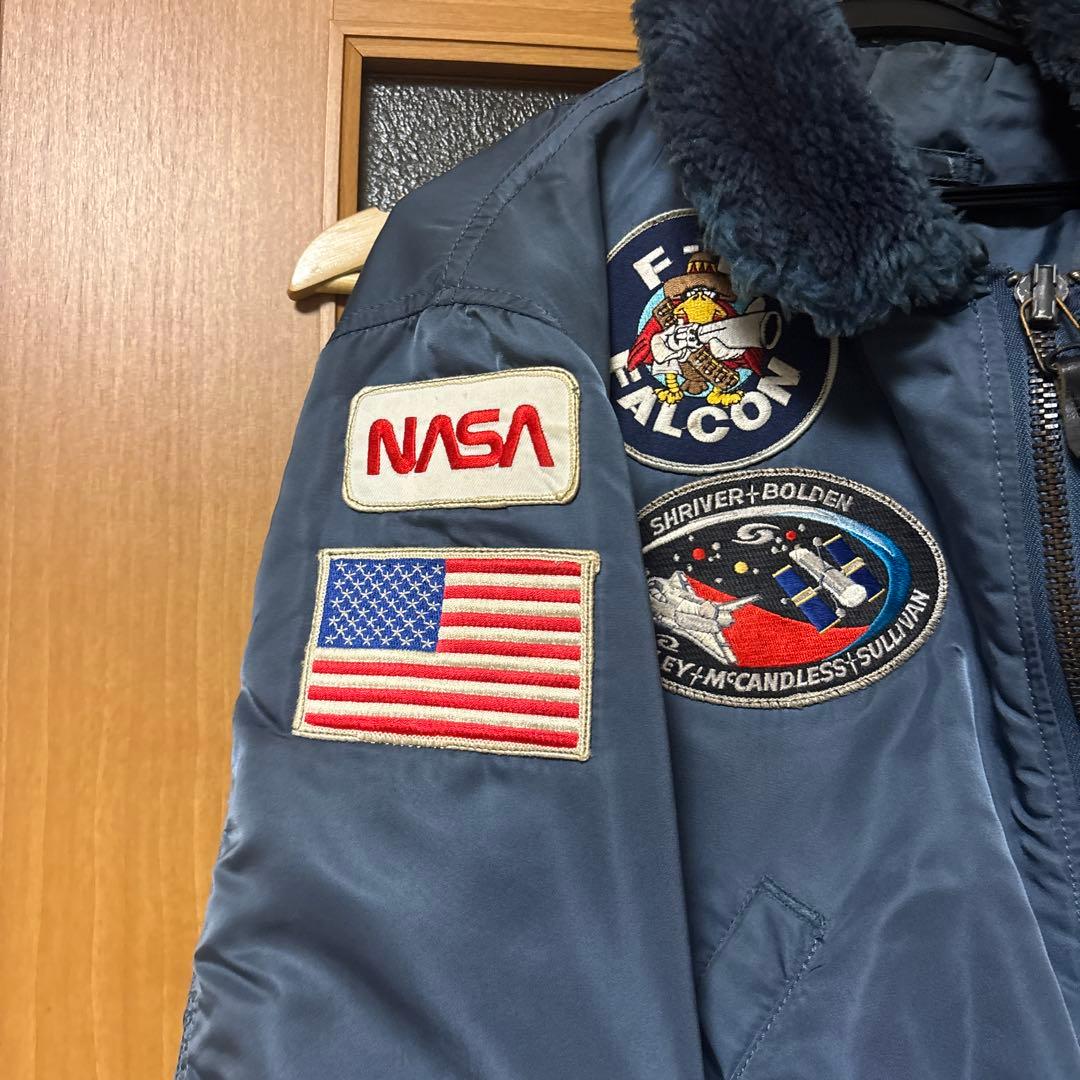 50s復刻USA製 ALPHA B-15C ネイビー フライトジャケット