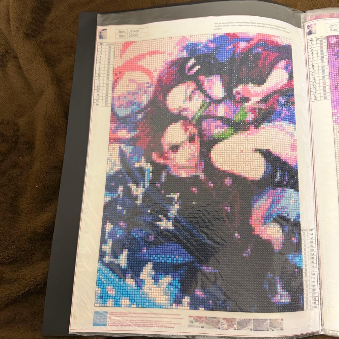 ダイヤモンドアート 完成品 19点セット アニメキャラクター系