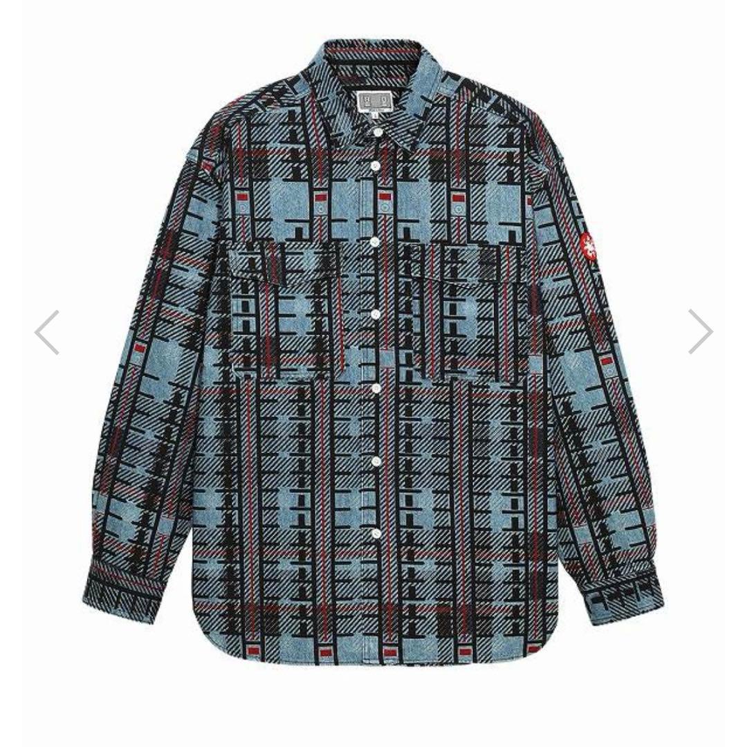 トップス C.E CAV EMPT CHECK PRINT DENIM SHIRT