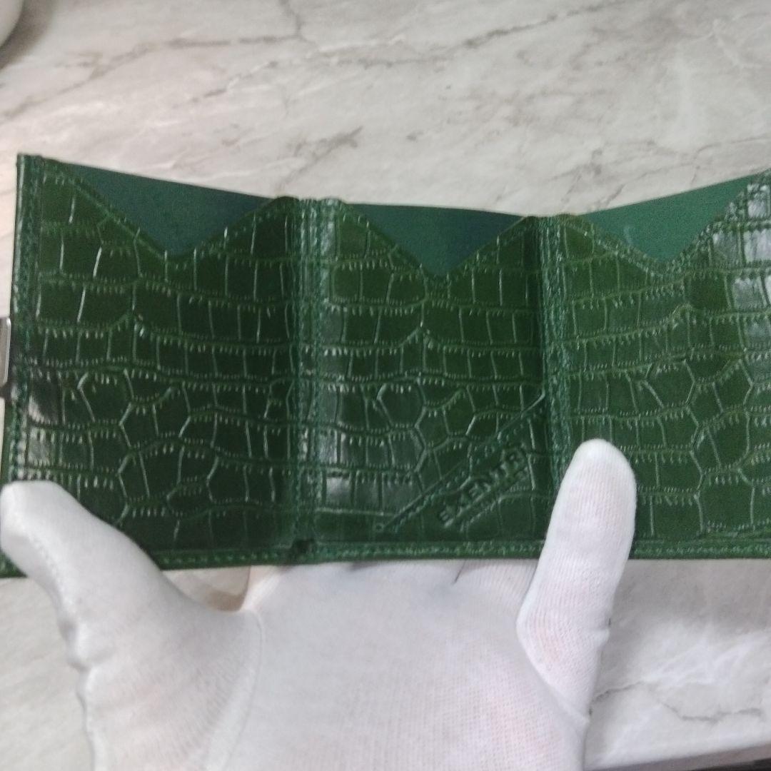 AMEX限定　EXENTRI MULTIWALLET Caiman Green