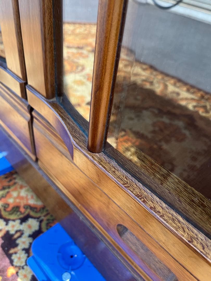 ガラスキャビネット アンティーク インテリア 飾り棚 食器棚 棚