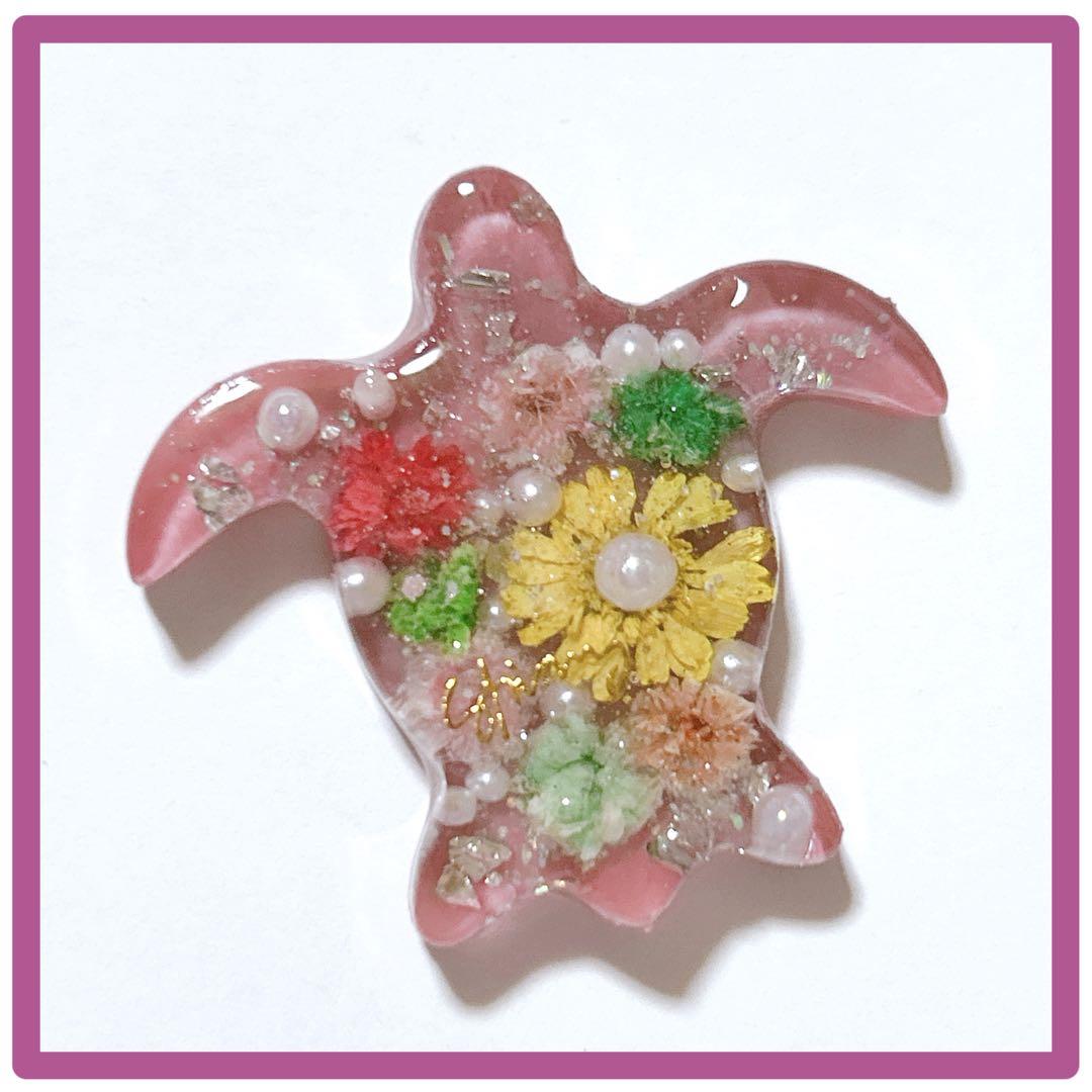 No 857❣️可愛いレジンヘアゴム❣️ウミガメホヌ❣️♪(๑ᴖ◡ᴖ๑)♪