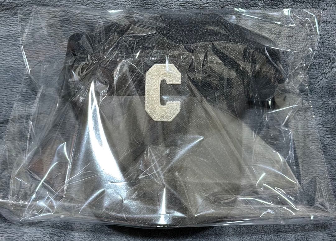 CELINE イニシャル ベースボールキャップ コットン グレー M 帽子