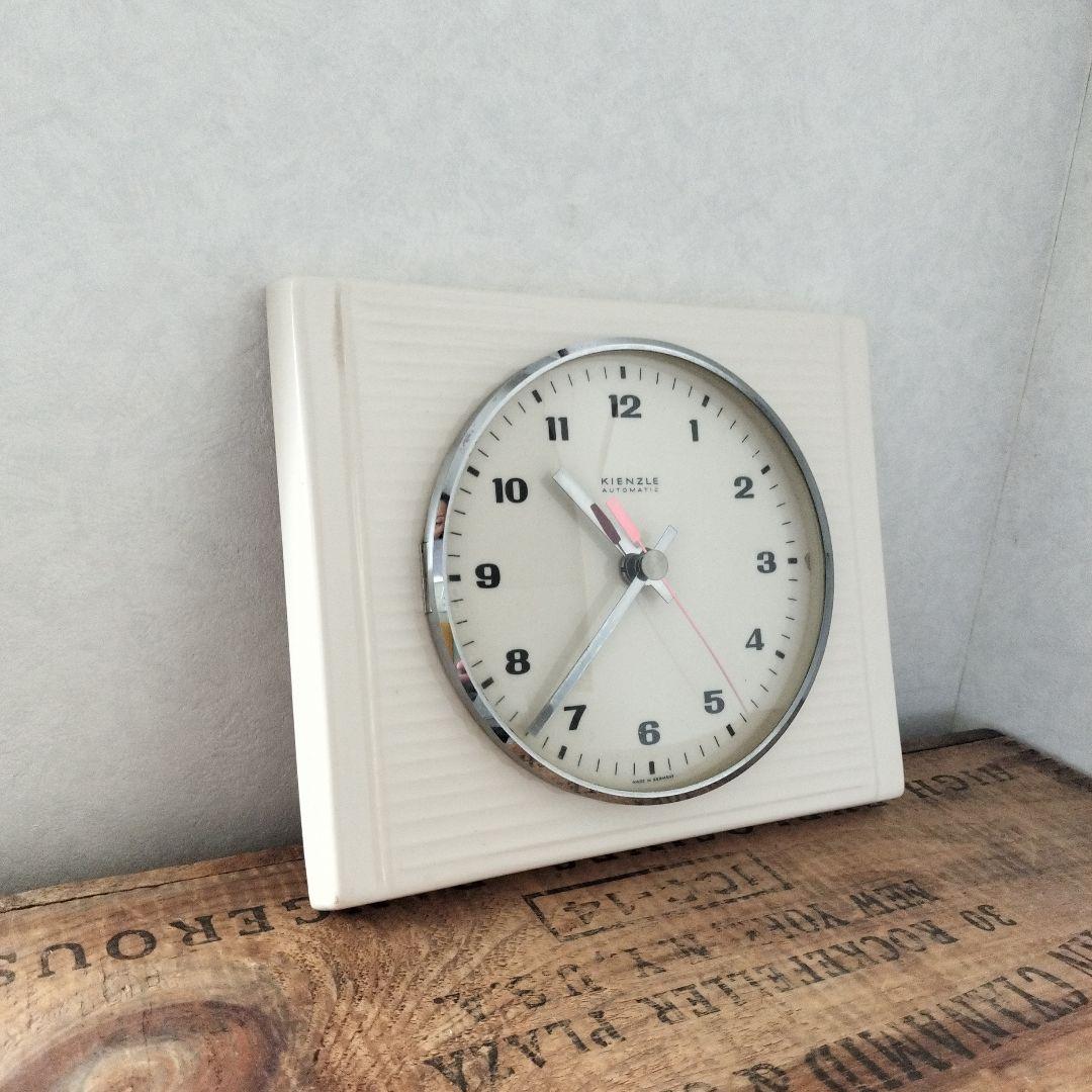 ドイツ　kienzle キンツレ　陶器の掛け時計　アンティーク　ビンテージ