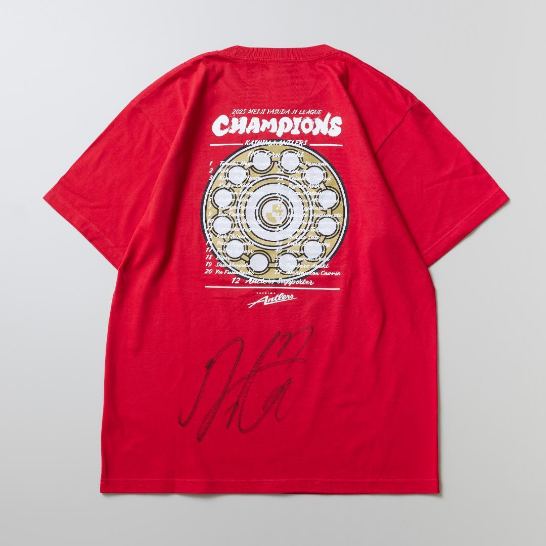 ま*ん様 松村 優太選手のサイン入り「25Ｊ１リーグ優勝記念Tシャツ」