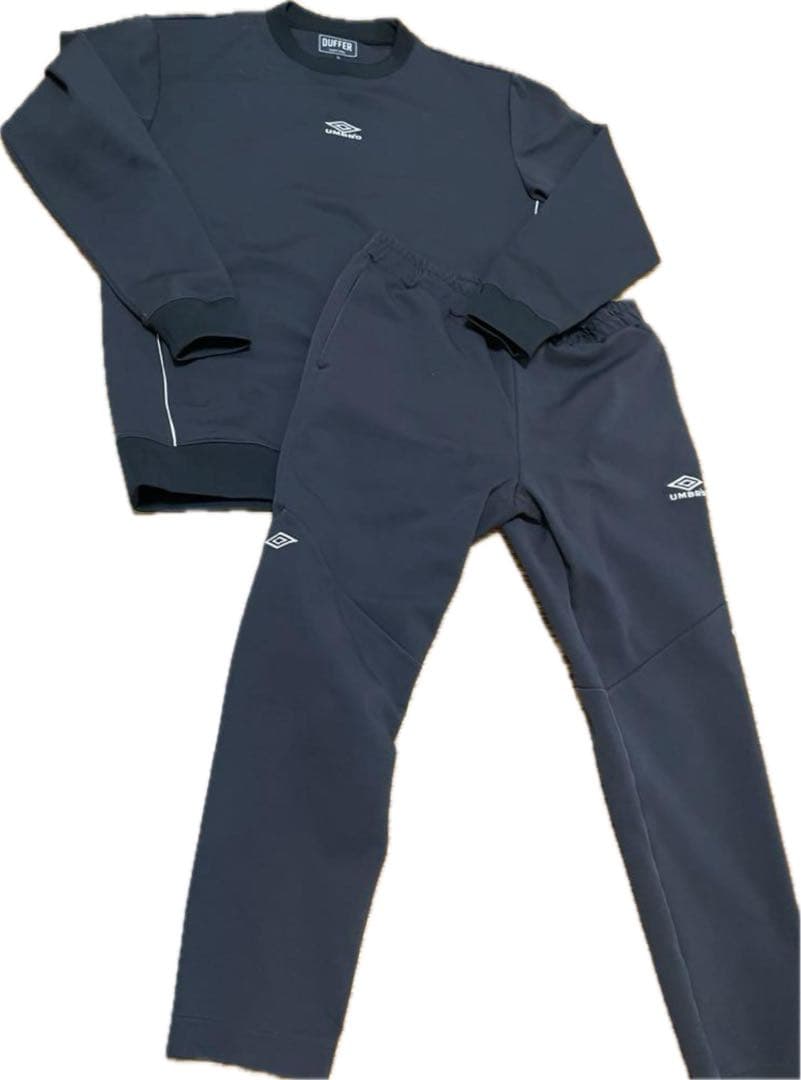 【美品】UMBRO×DUFFER黒アンブロxダファー セットアップ(OASIS)
