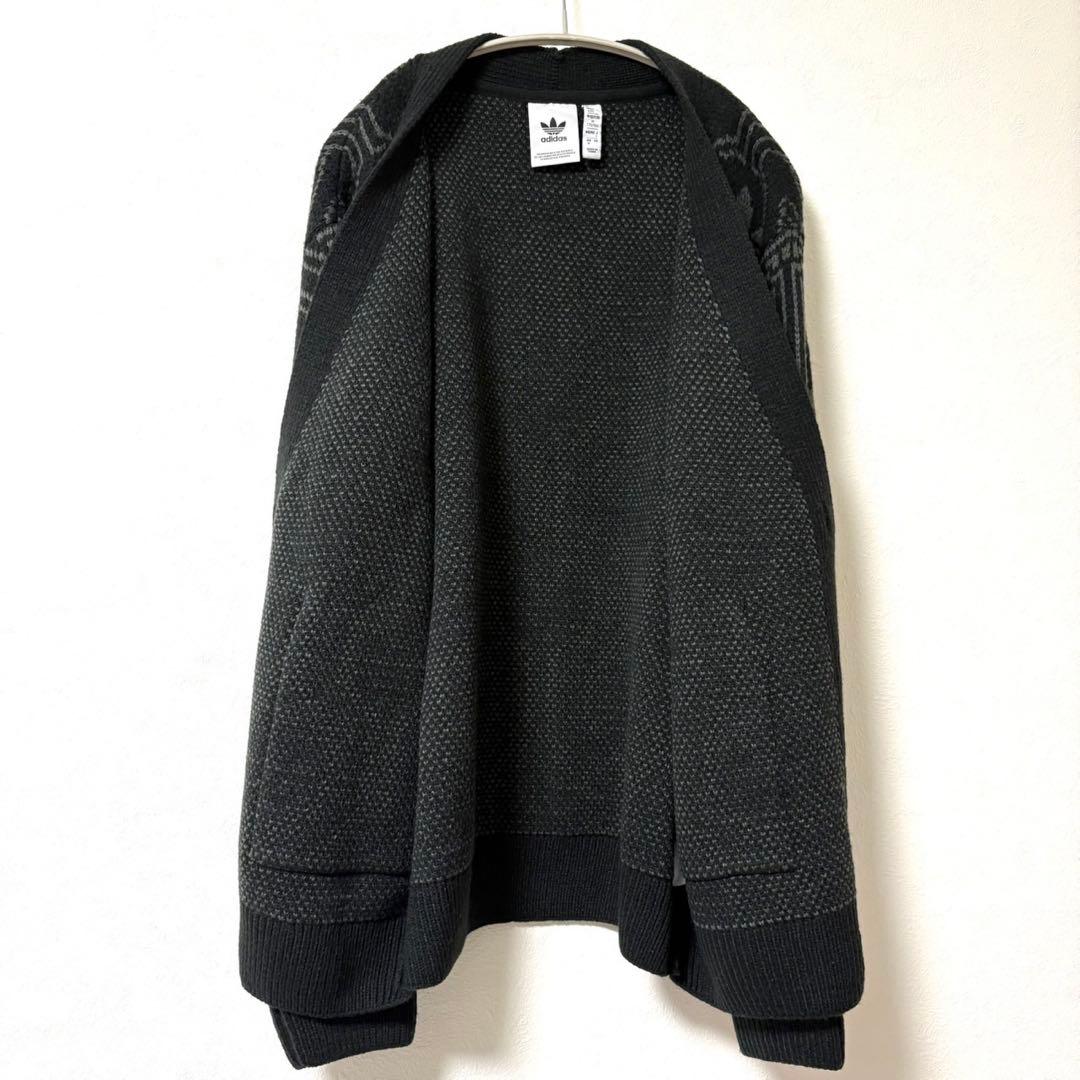 アディダス オリジナルス Lサイズ 70Sトレフォイルカーディガン 黒