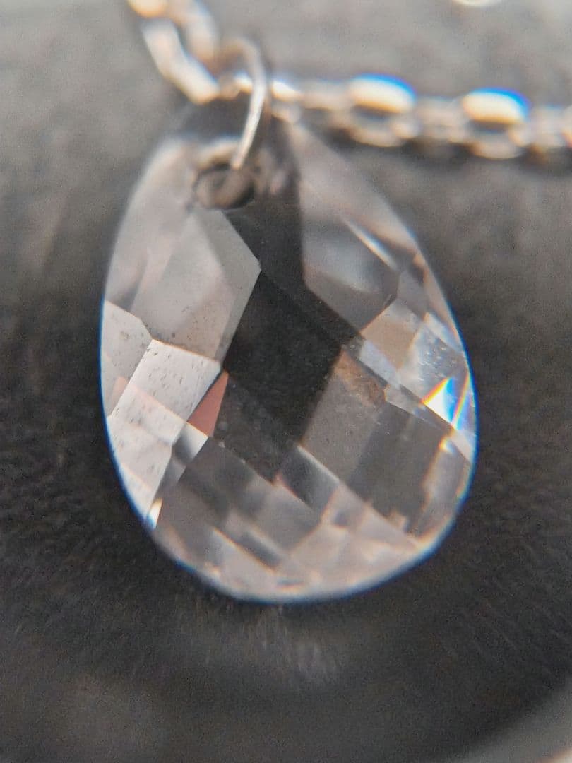 WISP◎K10WGブレスレット◎クリアストーン◎調節可◎アクセサリー◎10金