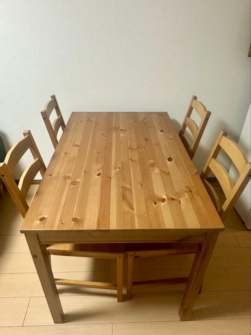 【引取り限定】IKEAJOKKMOKKヨックモック ダイニングテーブルチェア4脚