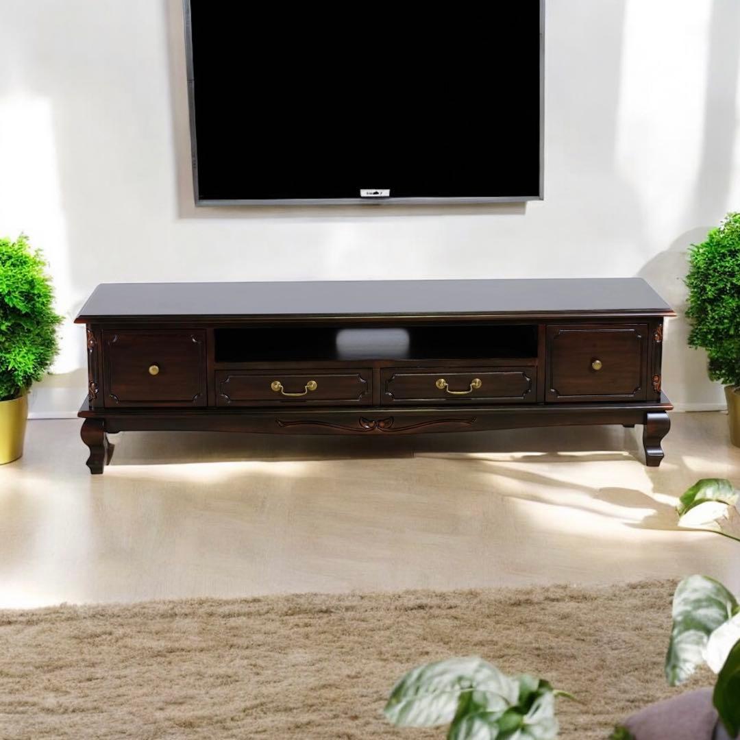 I 新品 テレビボード L テレビ台 ラック AVボード アンティーク リビング