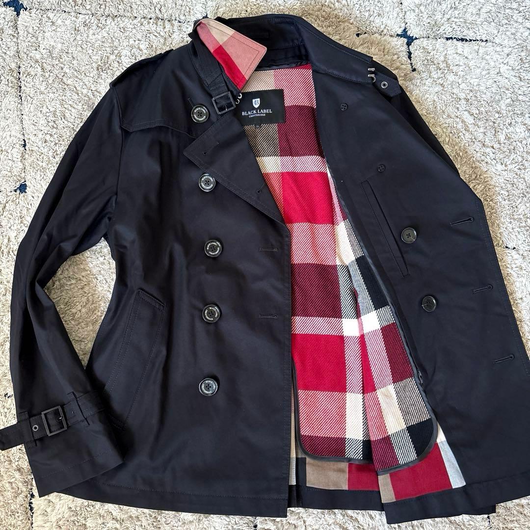 【極美品✨】ブラックレーベルクレストブリッジ　トレンチコート　XL ライナー