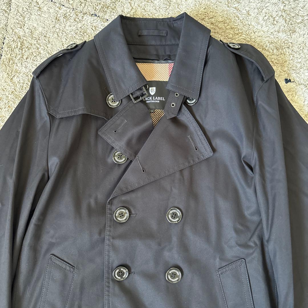 【極美品✨】ブラックレーベルクレストブリッジ　トレンチコート　XL ライナー