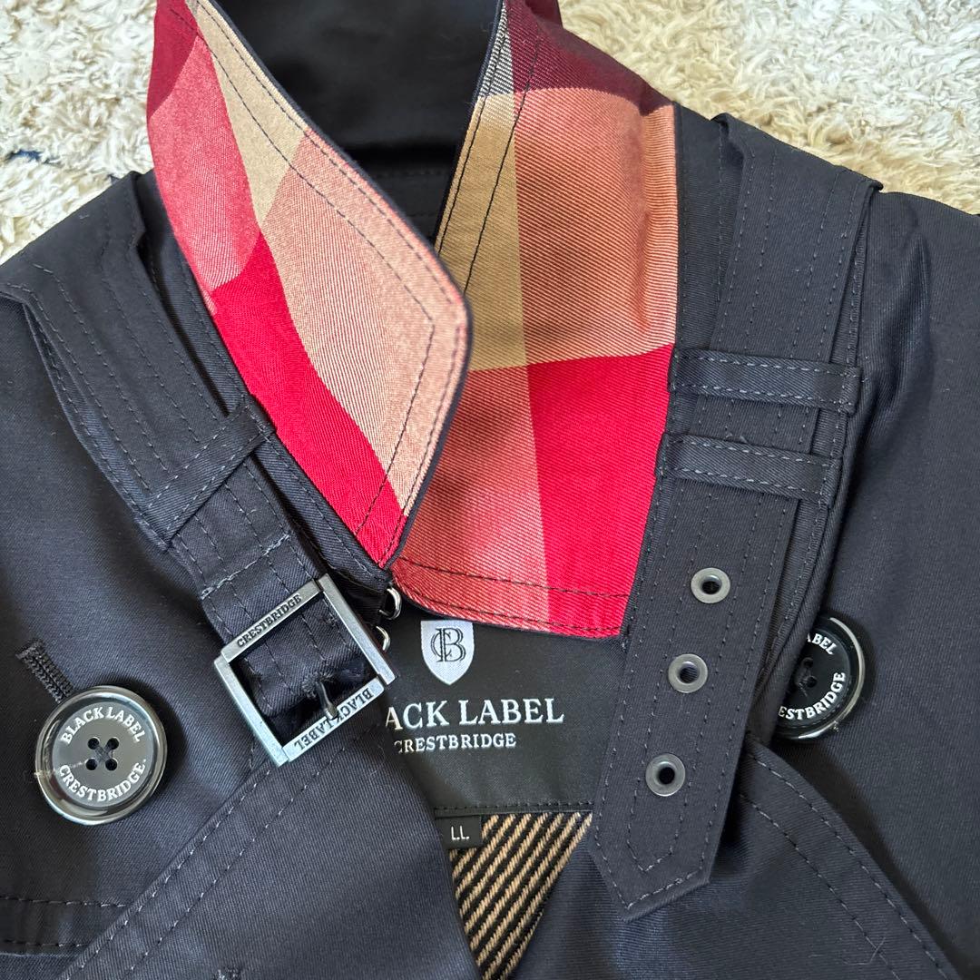 【極美品✨】ブラックレーベルクレストブリッジ　トレンチコート　XL ライナー