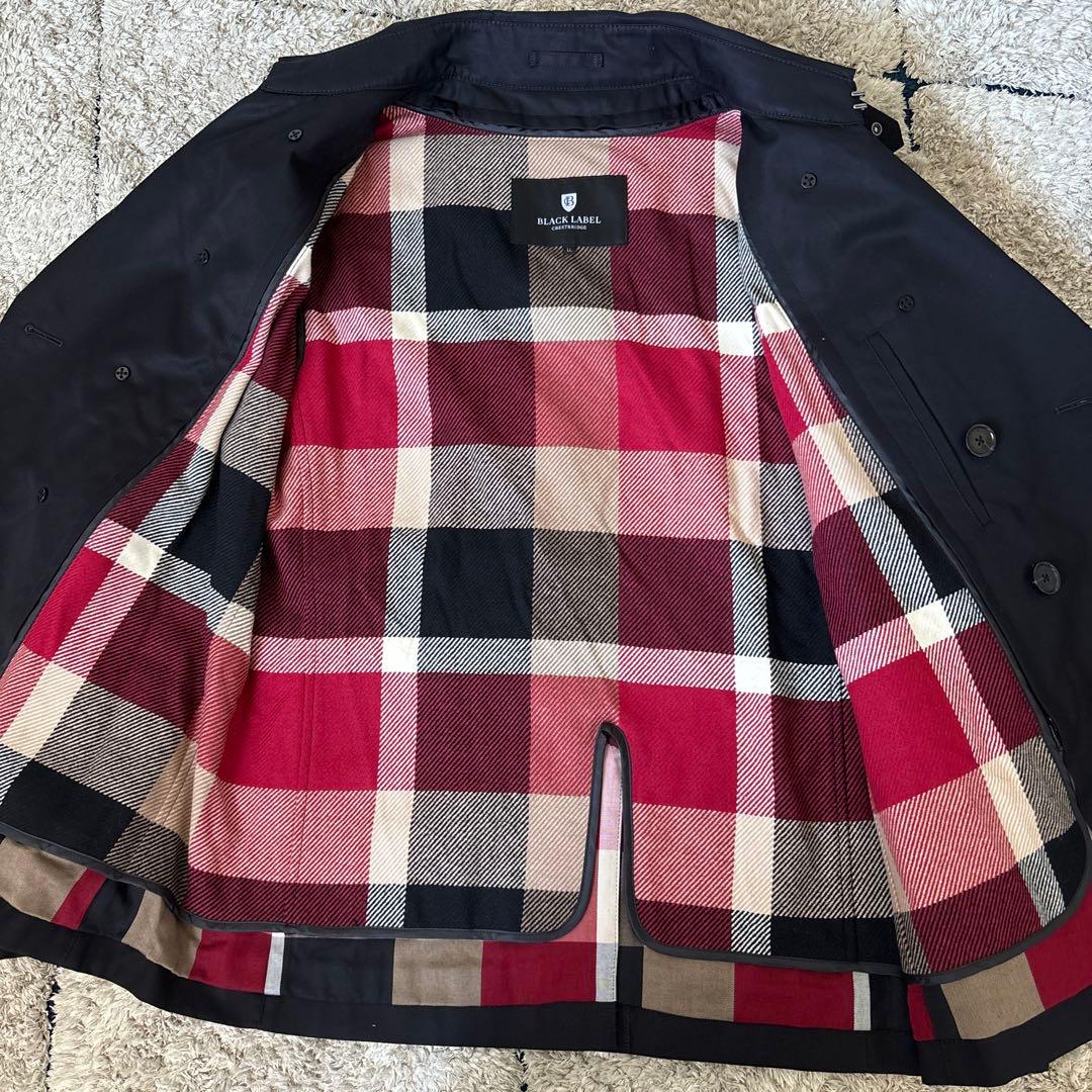 【極美品✨】ブラックレーベルクレストブリッジ　トレンチコート　XL ライナー
