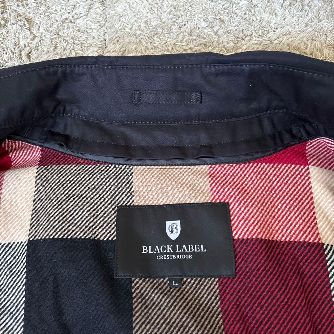 【極美品✨】ブラックレーベルクレストブリッジ　トレンチコート　XL ライナー