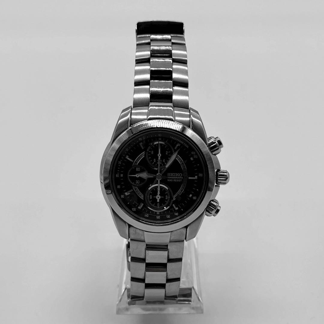 SEIKO CHRONOGRAPH 7T92-0DJ0 プロスペックス　文字盤黒