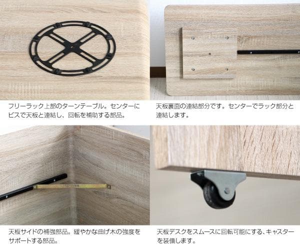 【新品送料無料】パソコンデスク コーナー 回転　L字型 幅120cm 幅85cm