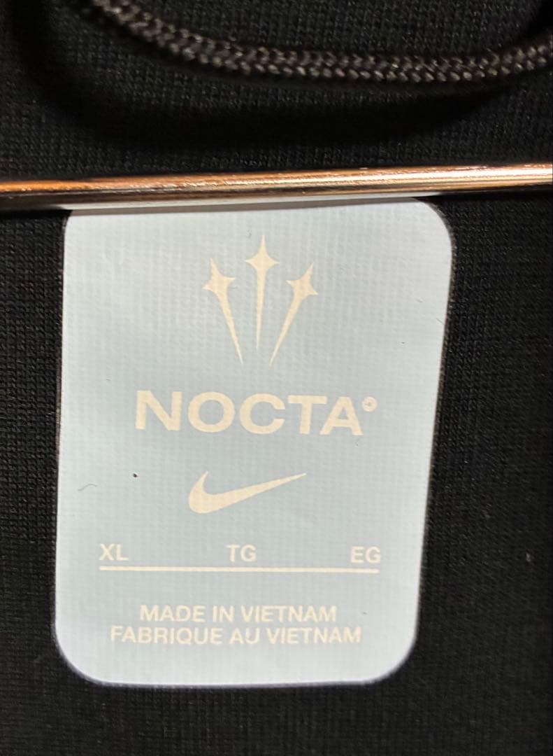 【最終値下げ】Nike NOCTA フルジップパーカー XL 黒