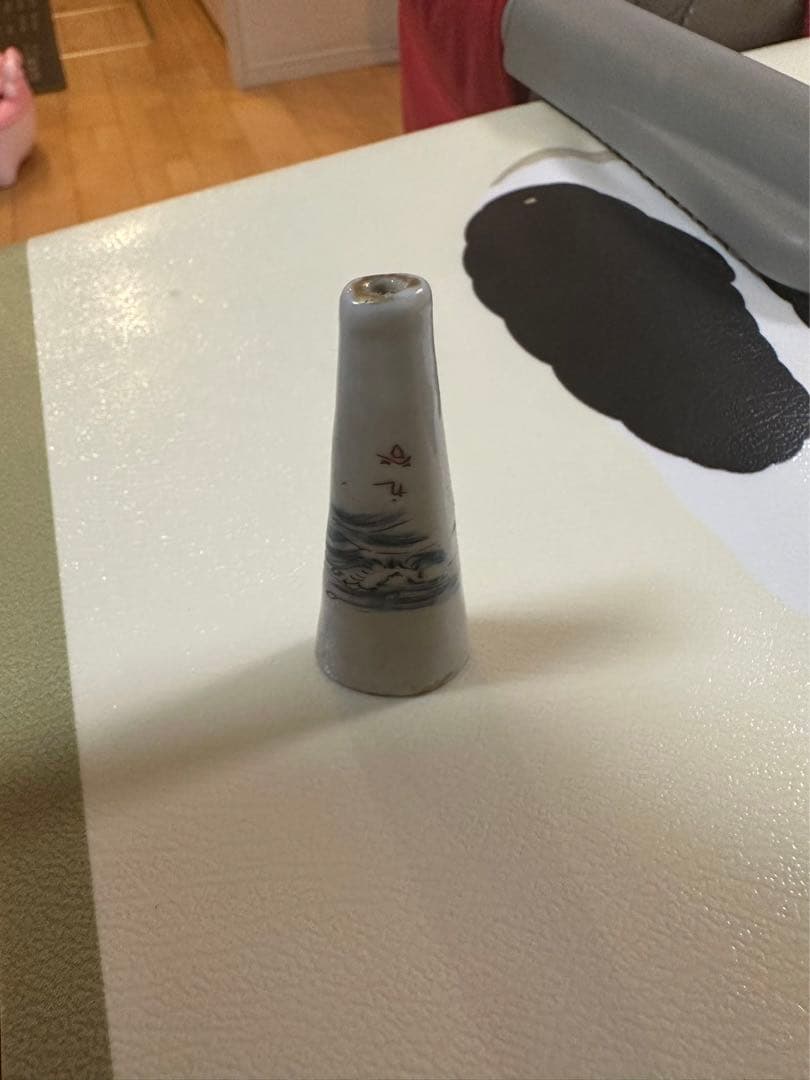 九谷焼　陶器キセル　珍品　骨董品　レトロ　年代品