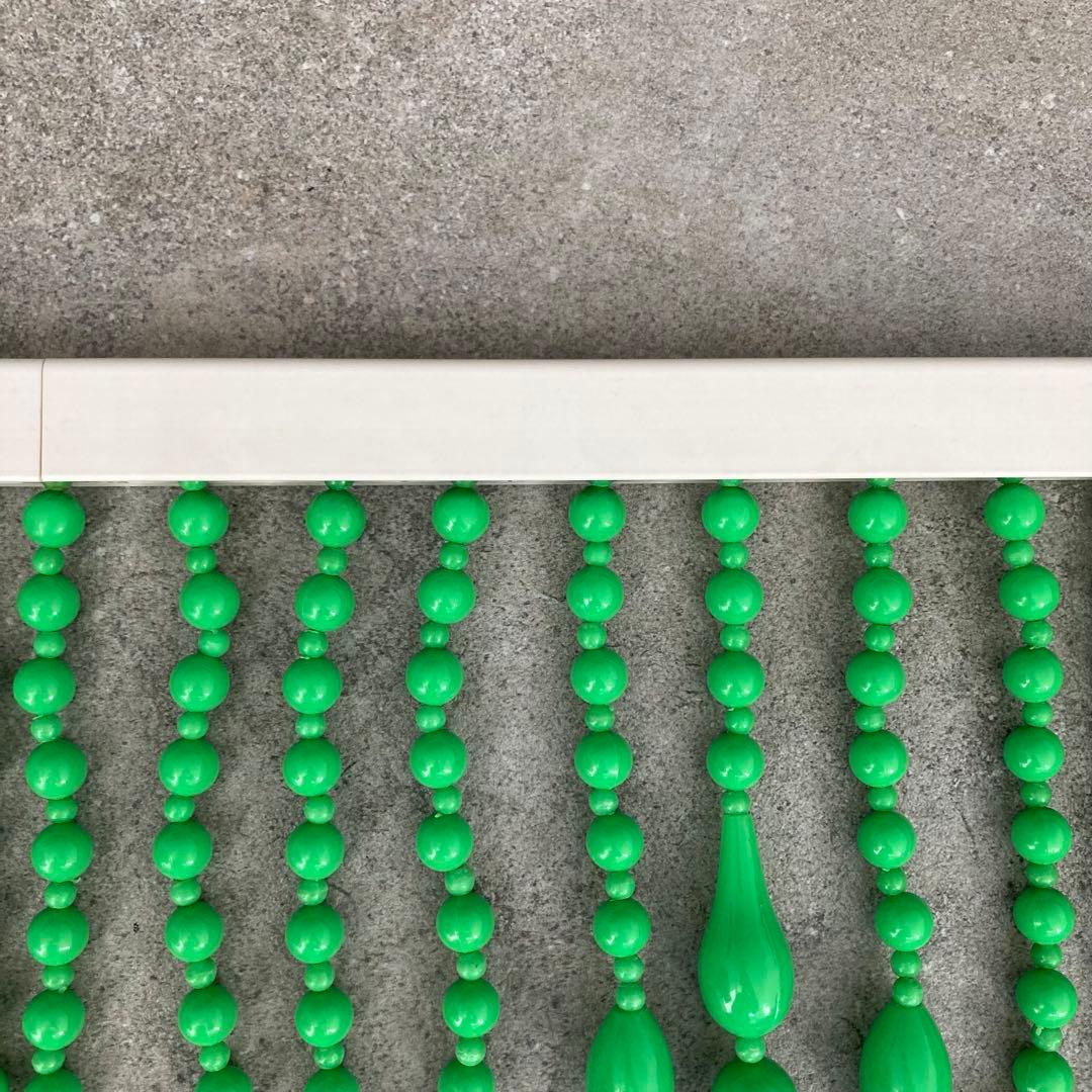 当時物 昭和レトロ レトロポップ 珠のれん グリーン