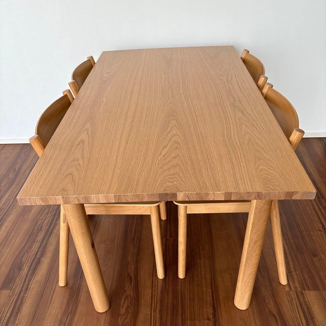 無印良品 オーク材 ダイニングテーブル