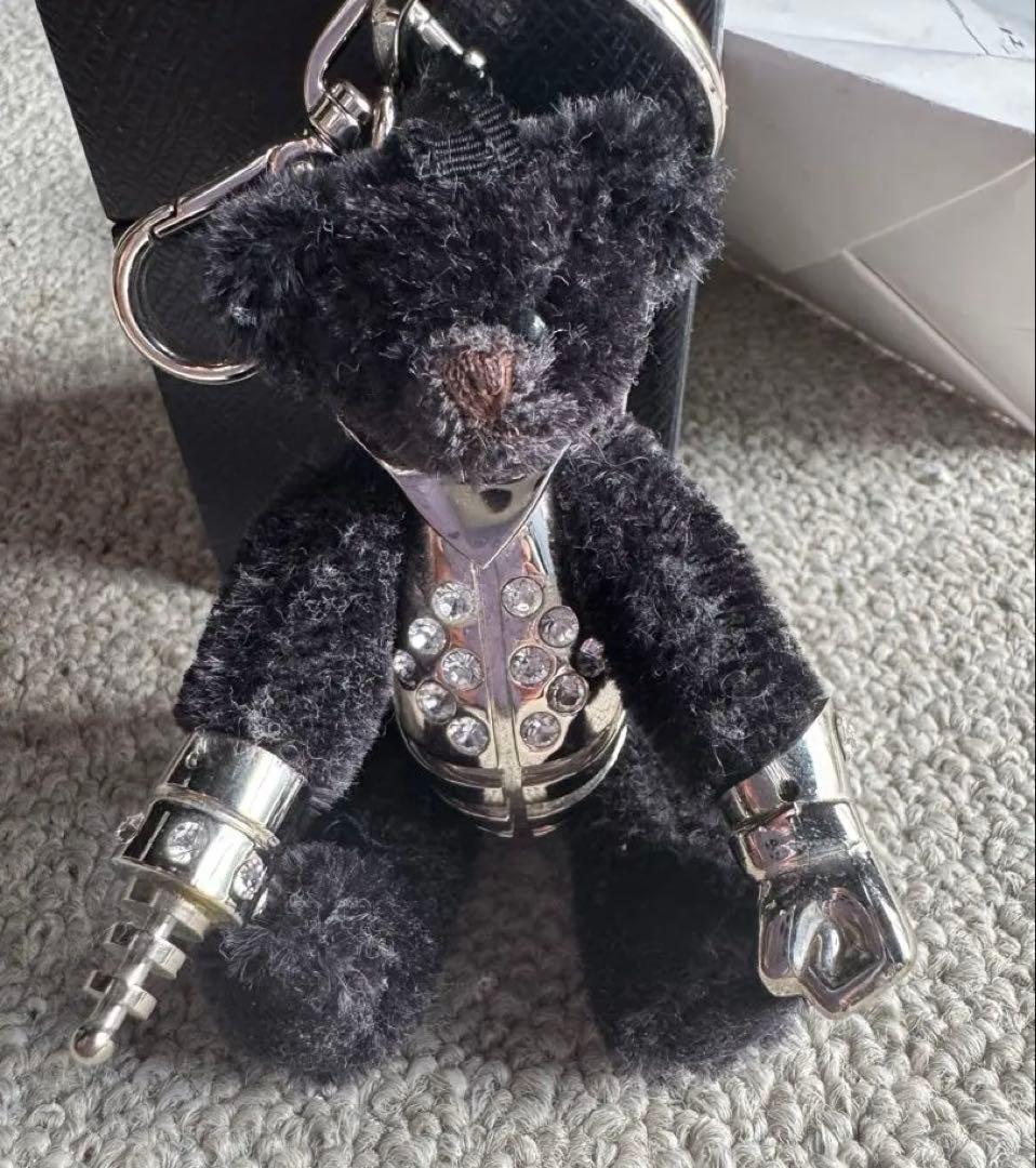 新品未使用　PRADA (プラダ) ベア チャーム キーホルダー ブラック