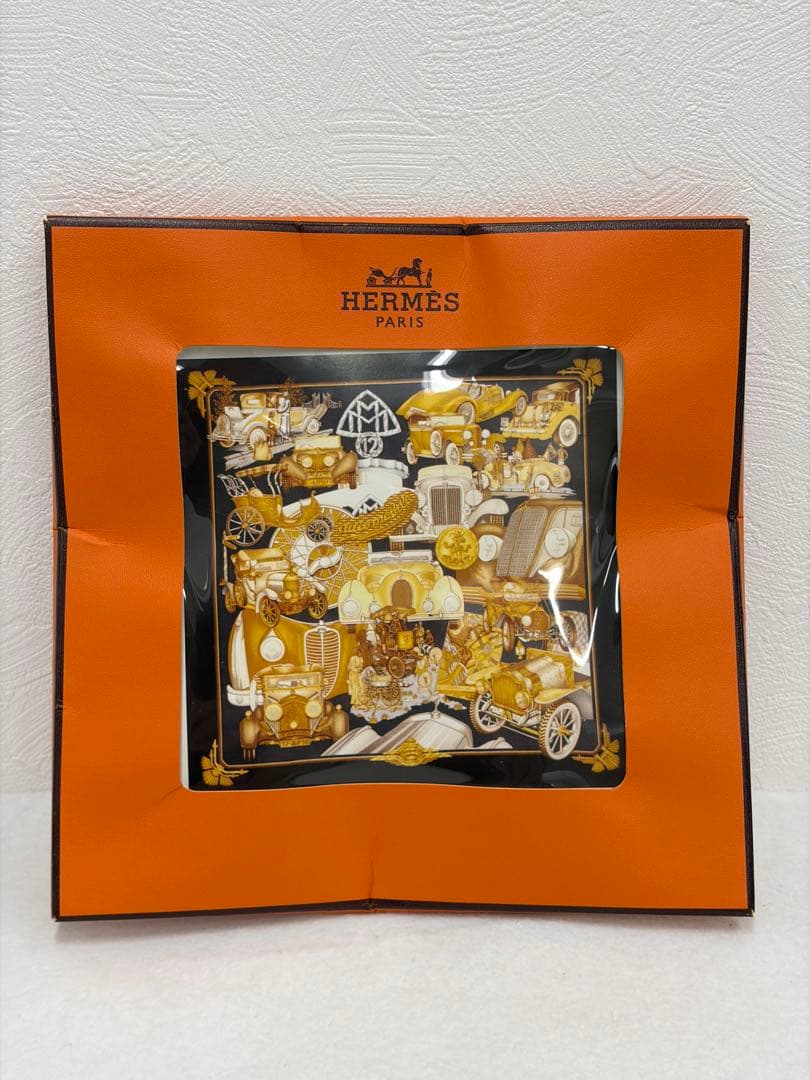 未使用品 エルメス HERMES カレ90 スカーフ オートモービル