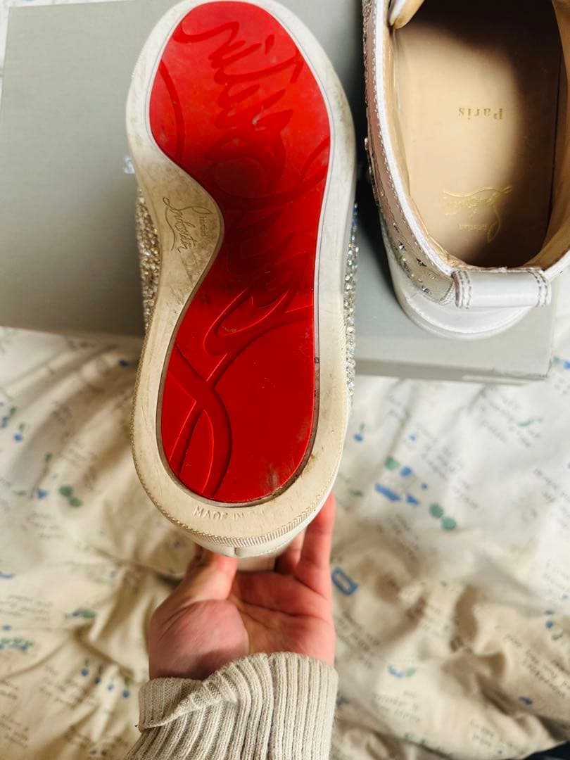 Christian Louboutin クリスチャンルブタン　ラメスニーカー42