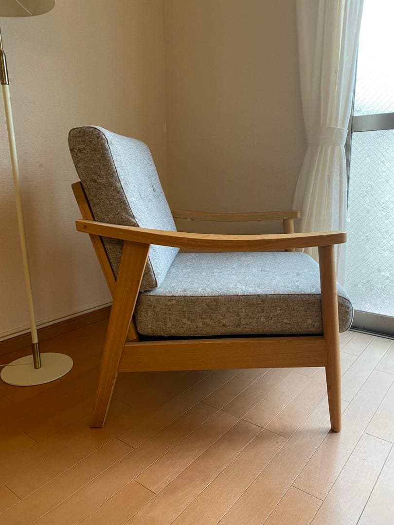 【coco】RE:CENO リセノ HENRY 1人掛けソファ グレー