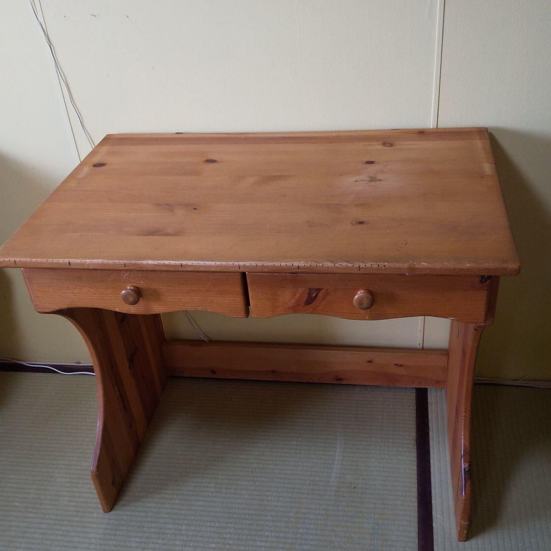 天然木パイン材　学習机