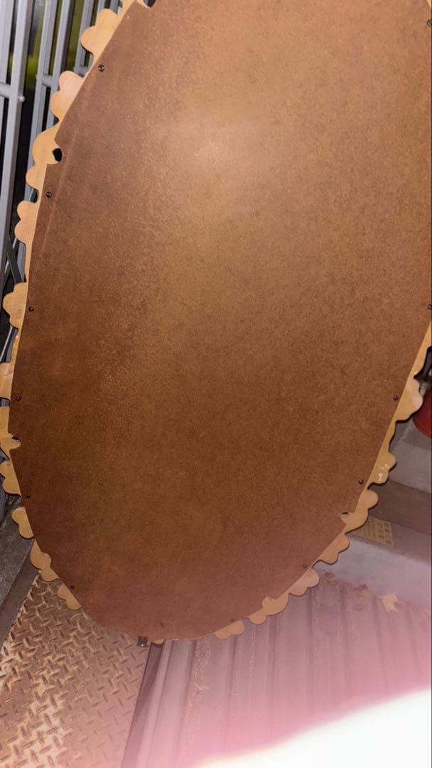 最終値下げ　ロココ調ミラー　大型　楕円形壁掛け鏡