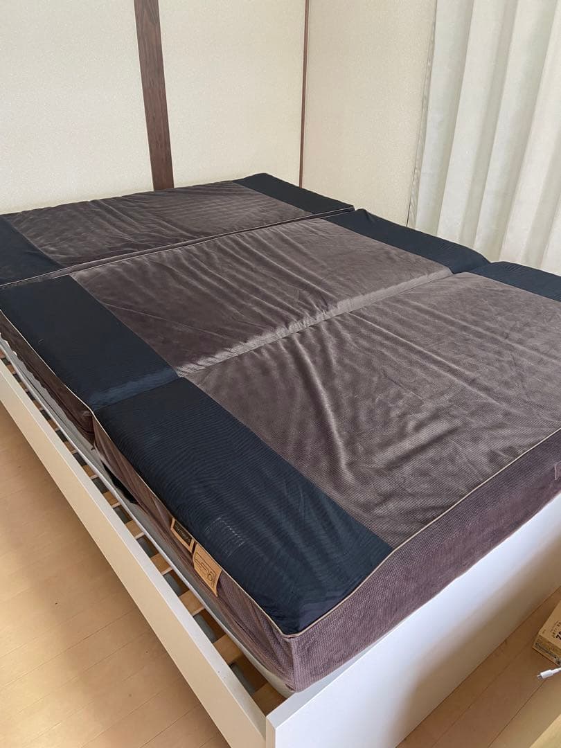 【値下げ】my makuna 腰楽寝　最上位高反発マットレス7つ星　ダブルサイズ