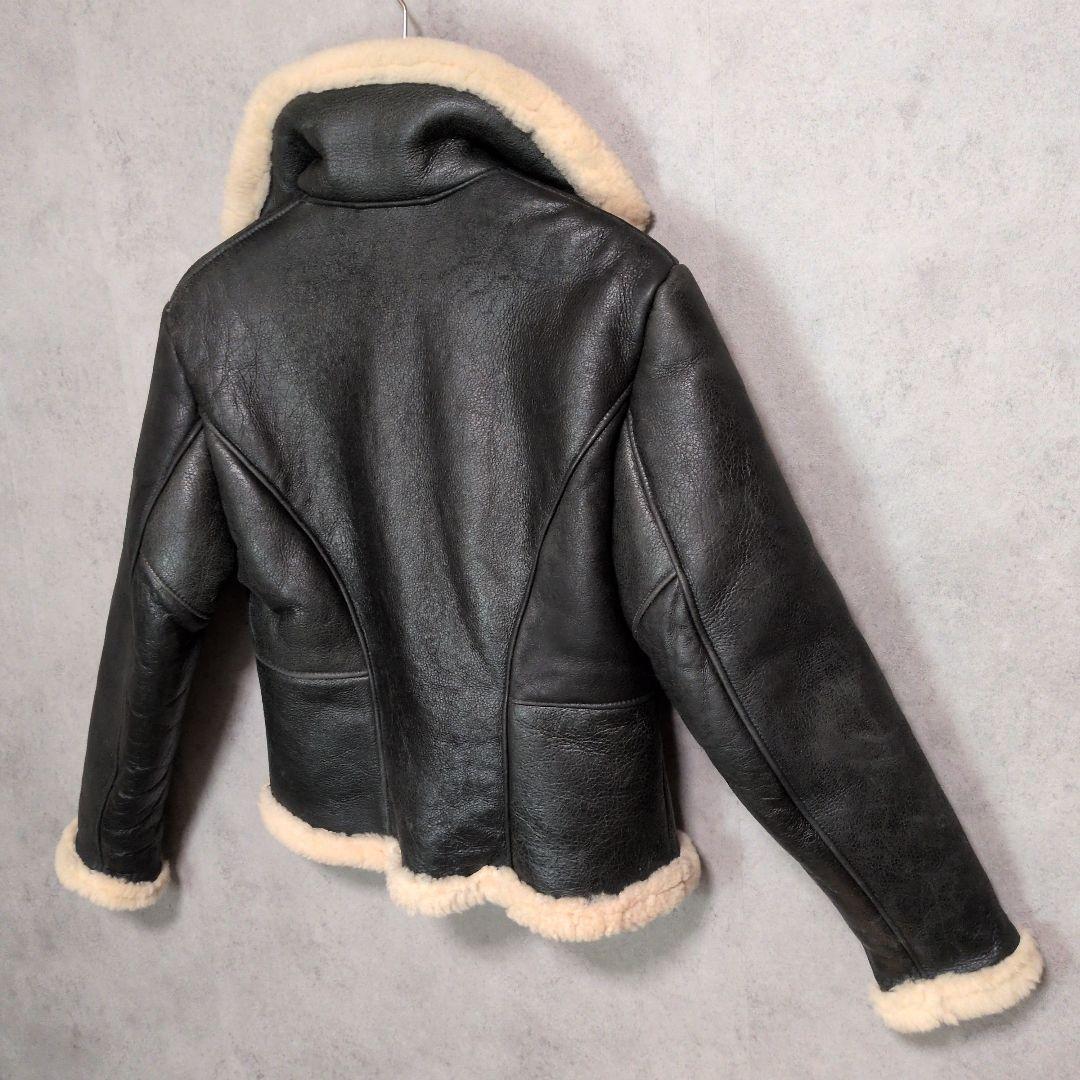USA製 Schott 266SW ムートンジャケット 羊革 レディース M