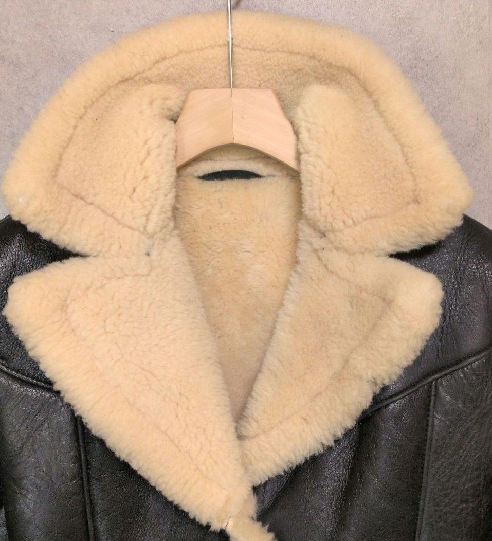 USA製 Schott 266SW ムートンジャケット 羊革 レディース M