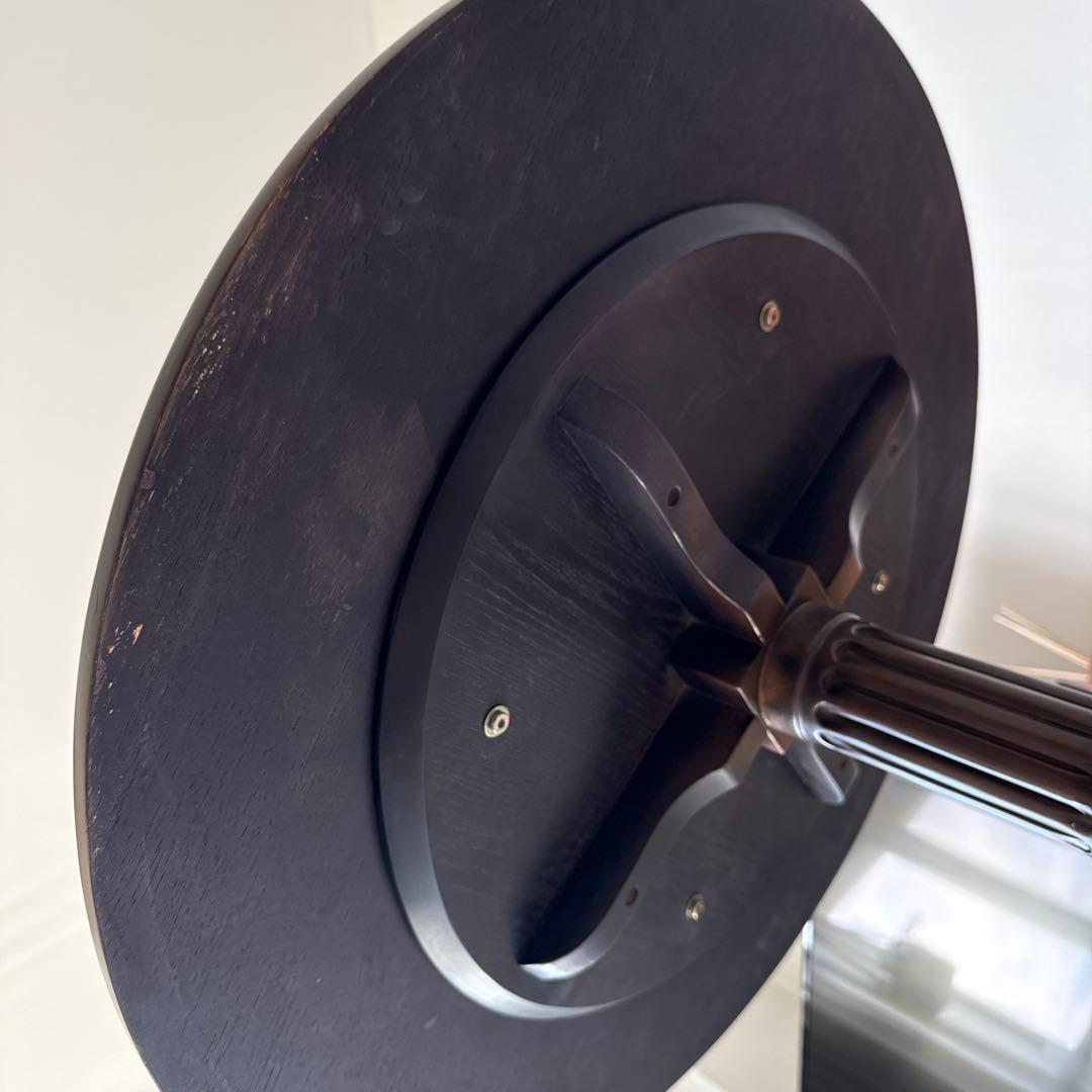 丸テーブル　木製　アンティーク調　センターテーブル　ハンドメイド