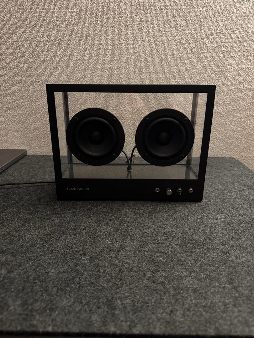 スピーカー・ウーファー Small Transparent Speaker Black