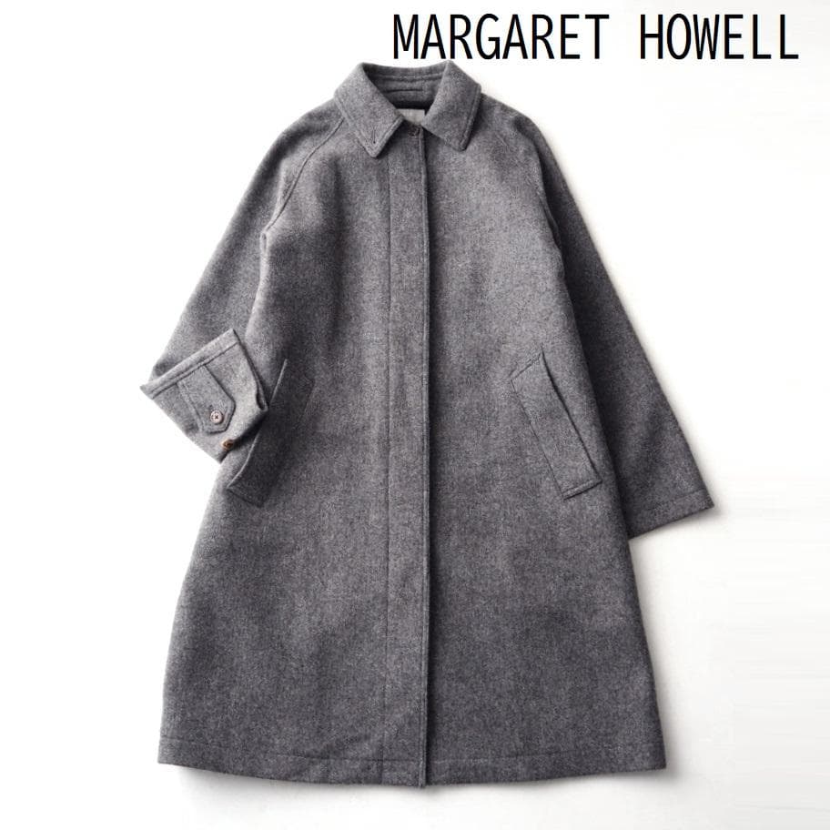 ルポ様マーガレットハウエル ウール100% ステンカラー ロングコート 2