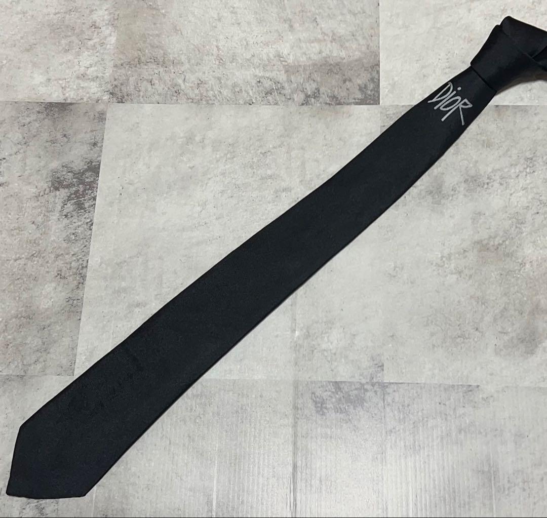 Dior ネクタイ SHAWN STUSSYコラボ ソリッド ナロータイ
