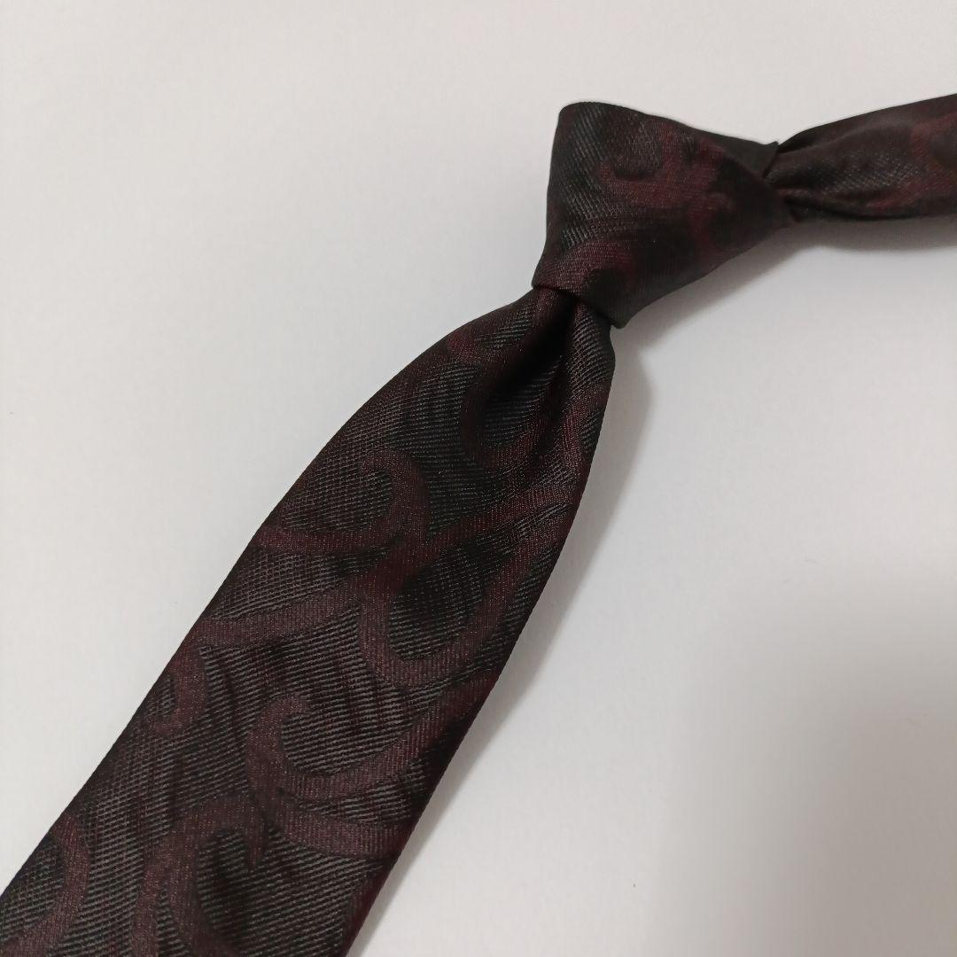 ドルチェ&ガッバーナ ペイズリー柄ネクタイ ナロータイ Italy製 美品