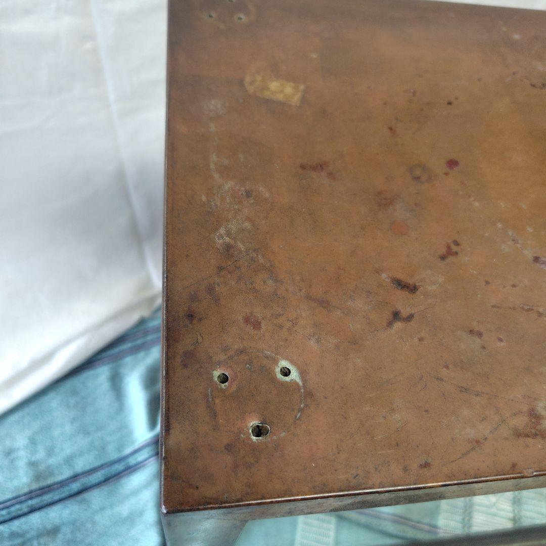 昭和レトロな銅板張り　陳列棚　ショーケース