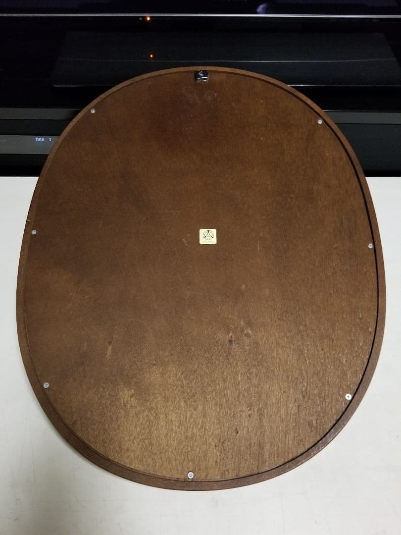 秋田木工　ヴィンテージ　オーバル　ラウンド　ミラー