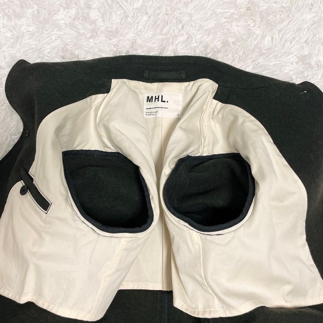 人気のLサイズ✨MHL. マーガレットハウエル ウールロングコート ステンカラー