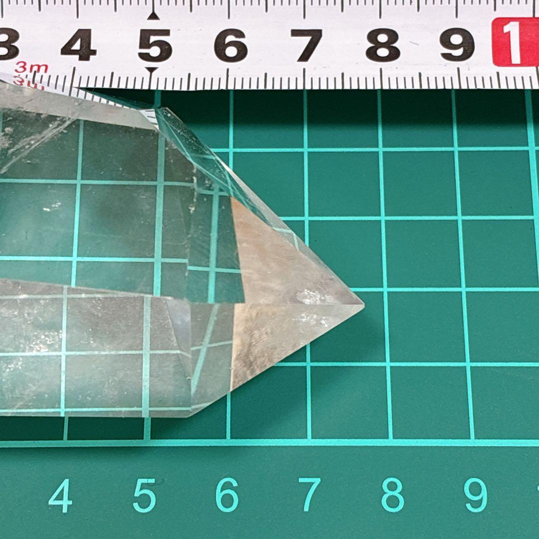 天然水晶 両剣 ロッククリスタル ダブルポイント 130g超え パワーストーン