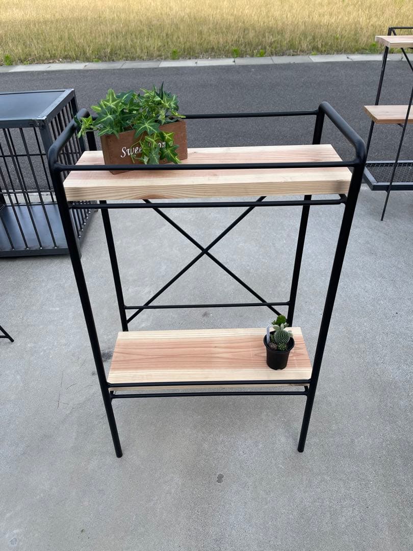 鉄工所のハンドメイド☆キッチンラック☆ワゴン☆インダストリアルデザイン