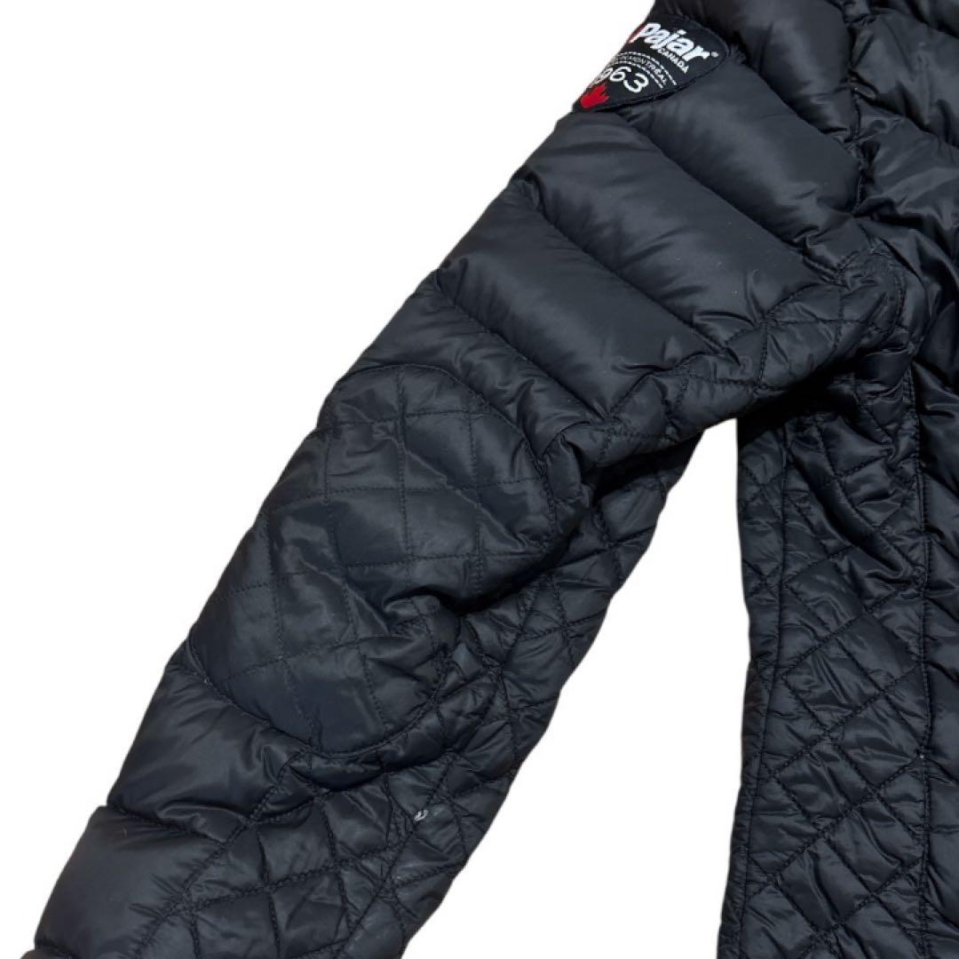 Pajar パジャール ダウンジャケット 黒 フード ファー付 クリーニング済