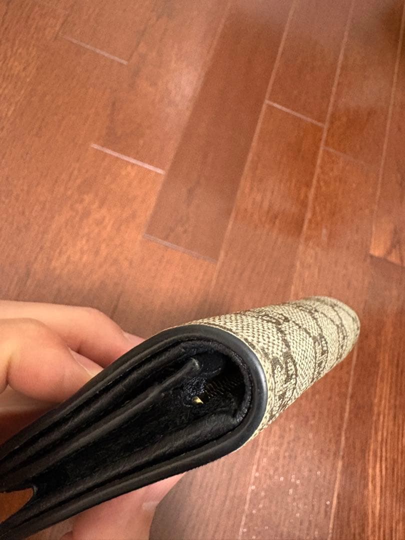 GUCCI 二つ折り財布 GGマーモント ブラック