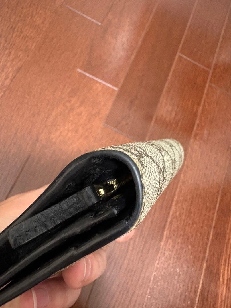 GUCCI 二つ折り財布 GGマーモント ブラック